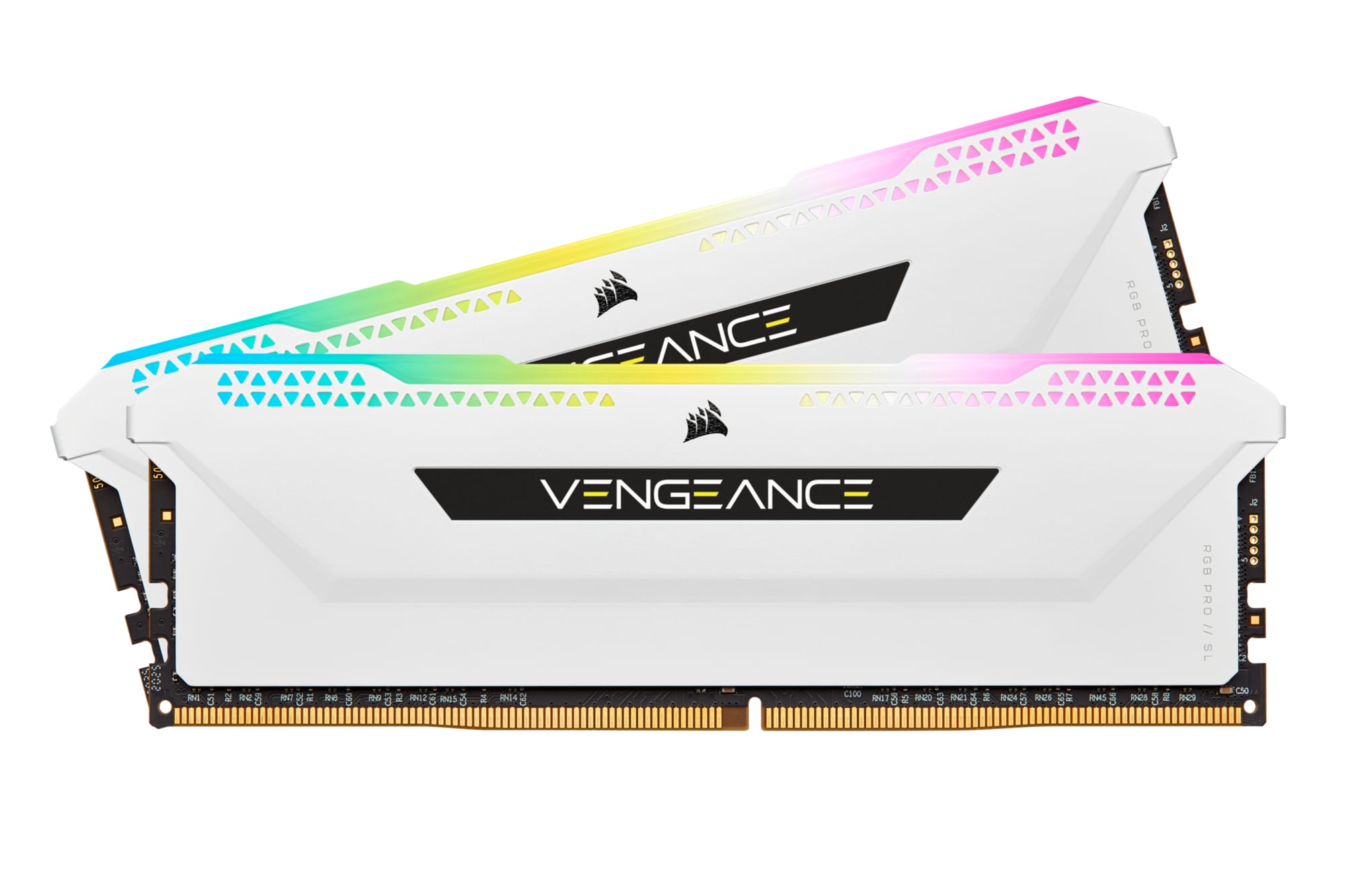 16GB (2x8GB) Corsair Vengeance RGB PRO SL DDR4-3600 RAM CL16 (18-22-22-42) Weiß