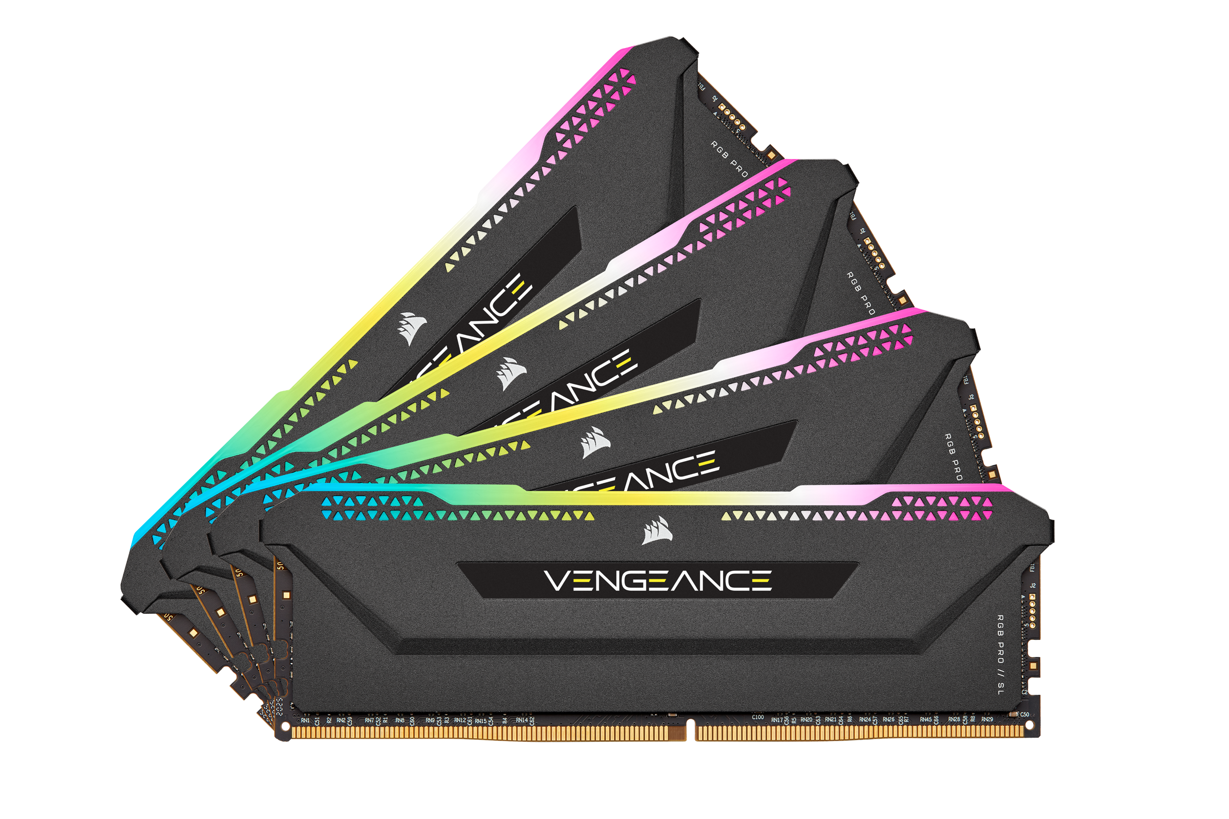 32GB (4x8GB) Corsair Vengeance RGB PRO SL DDR4-3200 RAM CL16 (16-20-20-38) Kit