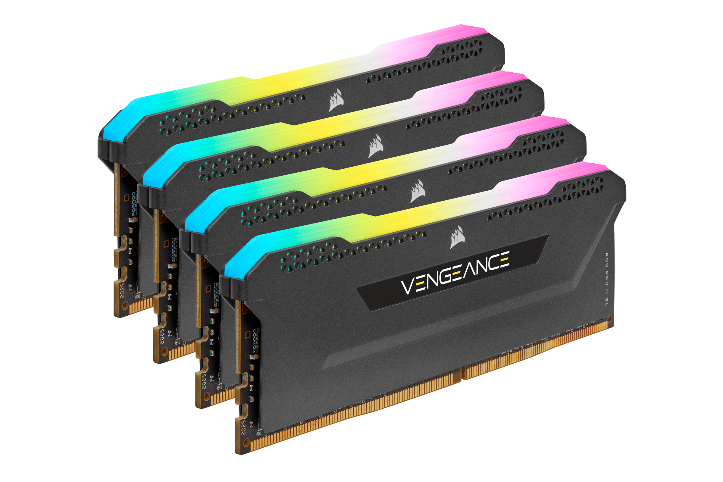 32GB (4x8GB) Corsair Vengeance RGB PRO SL DDR4-3200 RAM CL16 (16-20-20-38) Kit