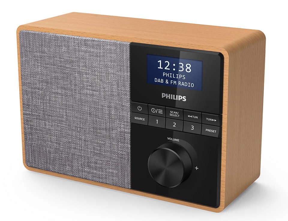 PhilipsTAR5505/10 portables Radio DAB+ Bluetooth braun/grau