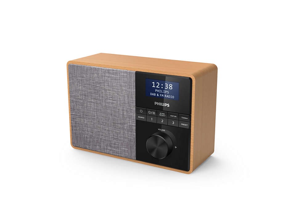 PhilipsTAR5505/10 portables Radio DAB+ Bluetooth braun/grau