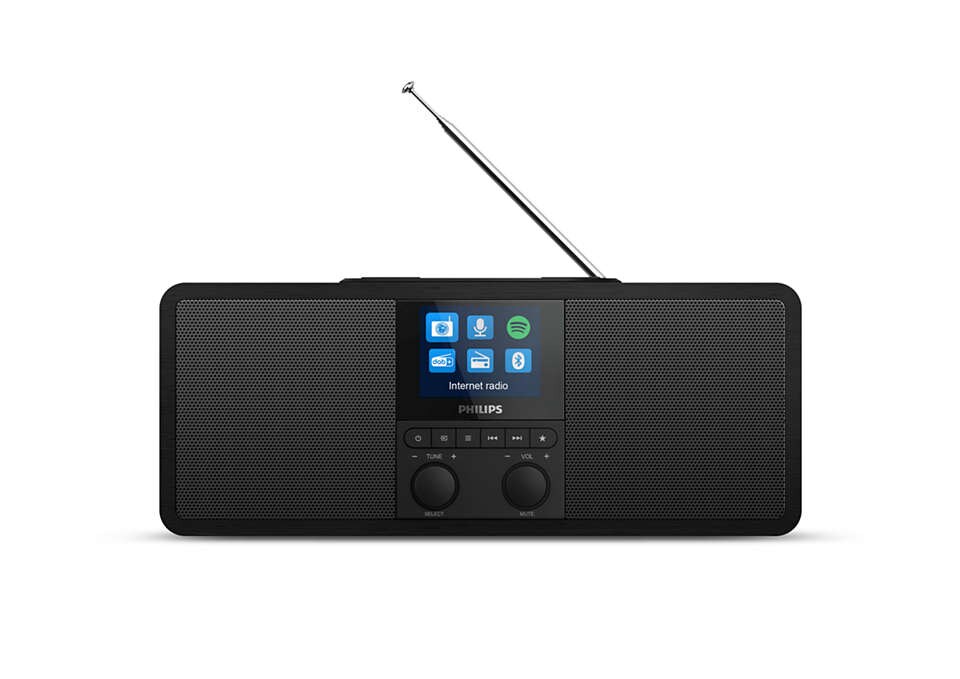 Philips TAR8805/10 Internet-Radio DAB+ Bluetooth schwarz