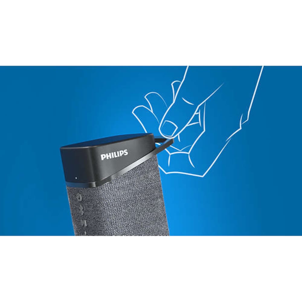 Philips TAS3505/00 tragbarer Bluetooth-Lautsprecher anthrazit