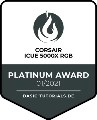 Corsair iCUE 5000X RGB Mid-Tower ATX Gaming Gehäuse schwarz TG Seitenfenster