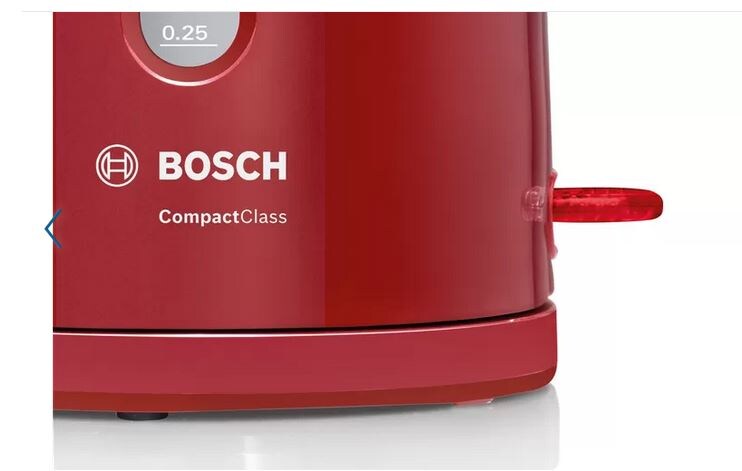rot Bosch TWK3A014 kabellos Wasserkocher, 2.400W, 1,7 CompactClass, ++ l, Cyberport