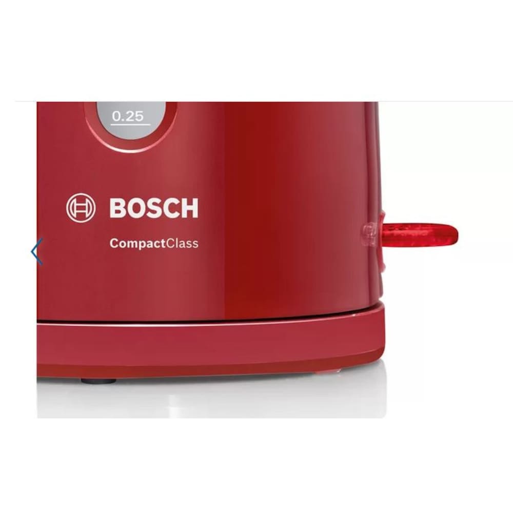 Bosch TWK3A014 Wasserkocher, CompactClass, kabellos 1,7 l, 2.400W, rot ++  Cyberport