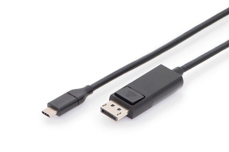 DIGITUS USB Type-C™Gen2 Adapter- / Konverterkabel, Type-C™ auf DP 1,8m