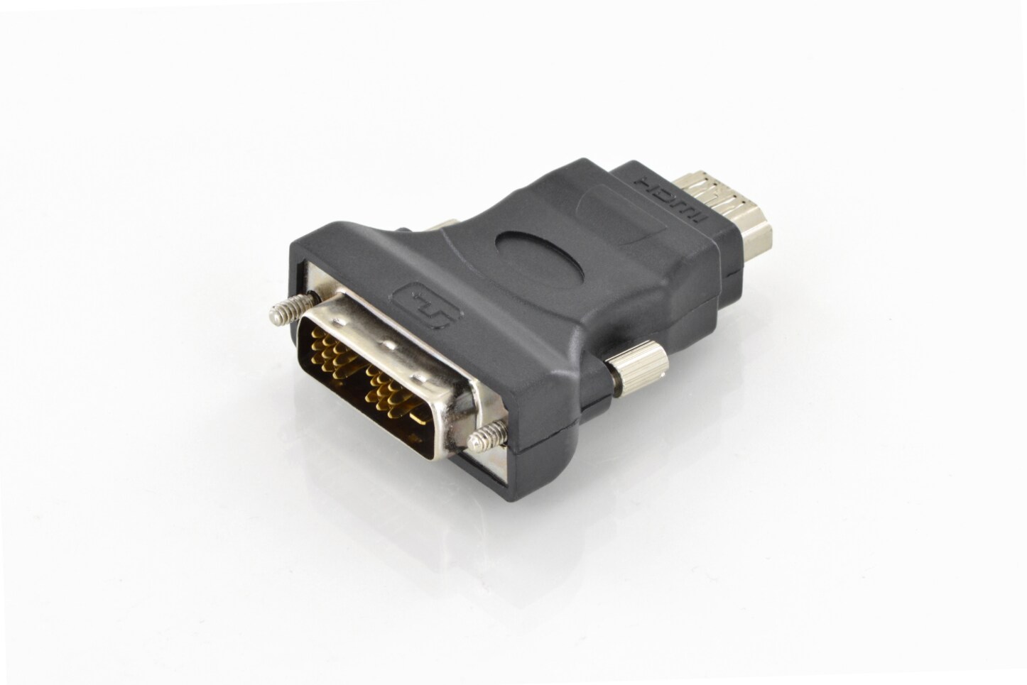 DIGITUS DVI(18+1) Adapter HDMI Typ A St/Bu, DVI-D Single Link schwarz