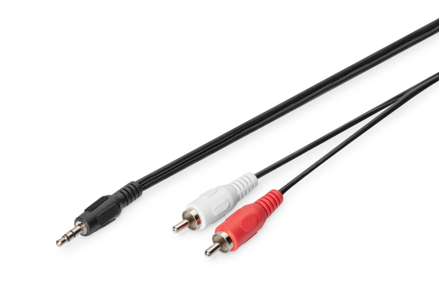 DIGITUS Audio Adapterkabel, Stereo 3.5mm - 2x RCA St/St, 2.50m