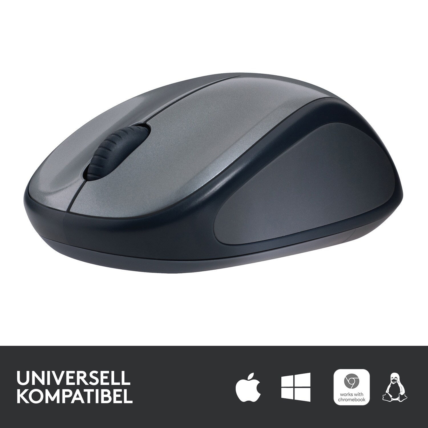 Logitech M235 Kabellose Maus Dunkelgrau