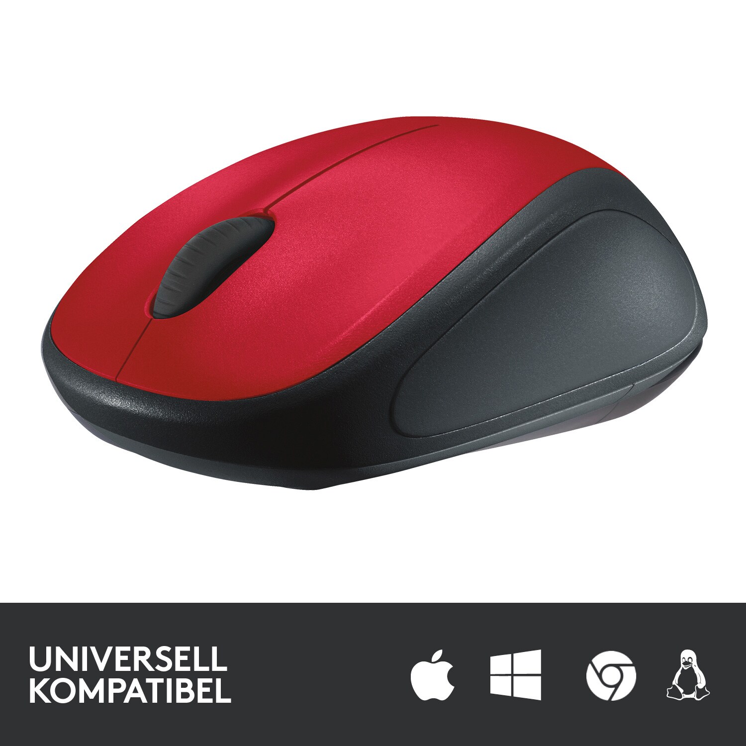 Logitech M235 Kabellose Maus Rot