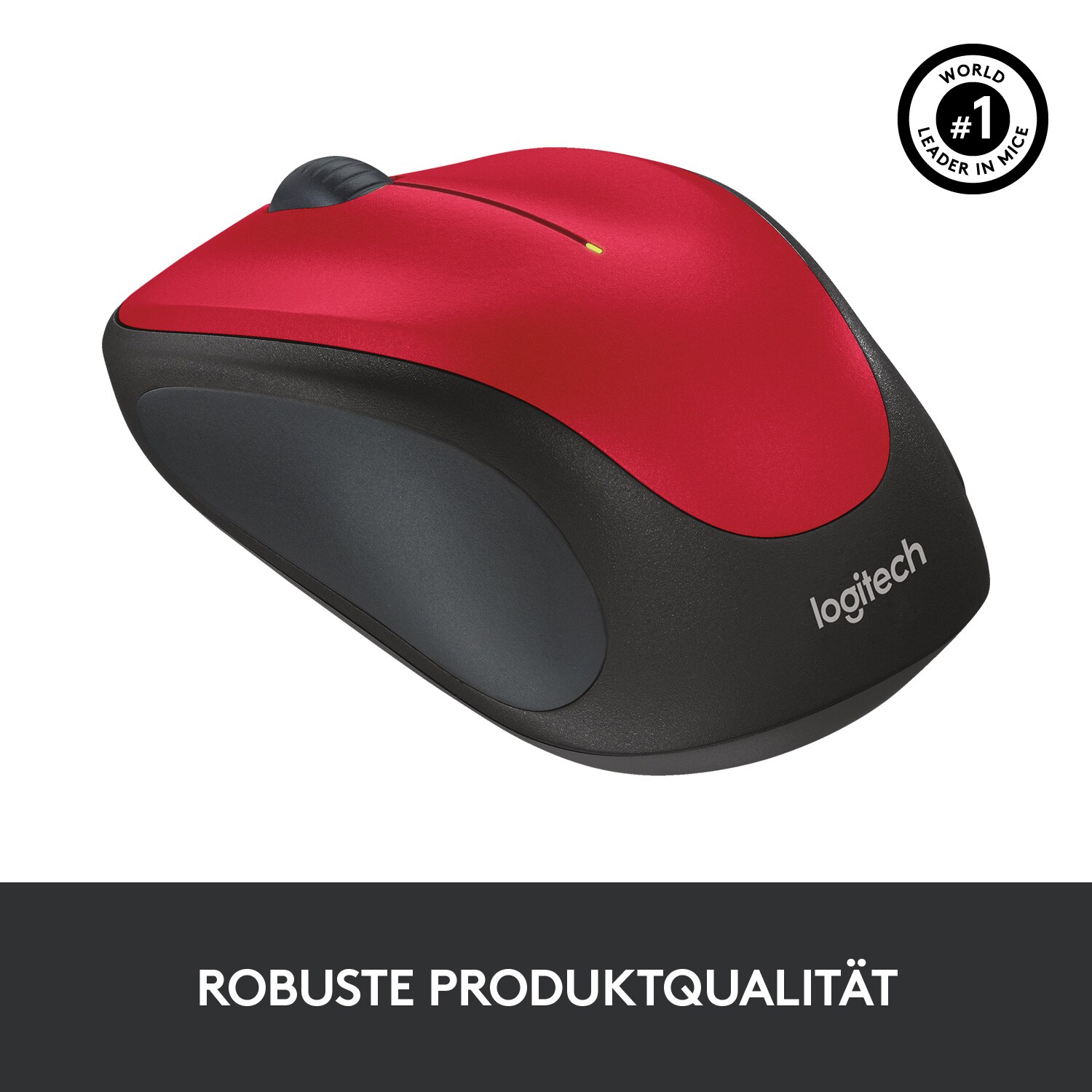 Logitech M235 Kabellose Maus Rot