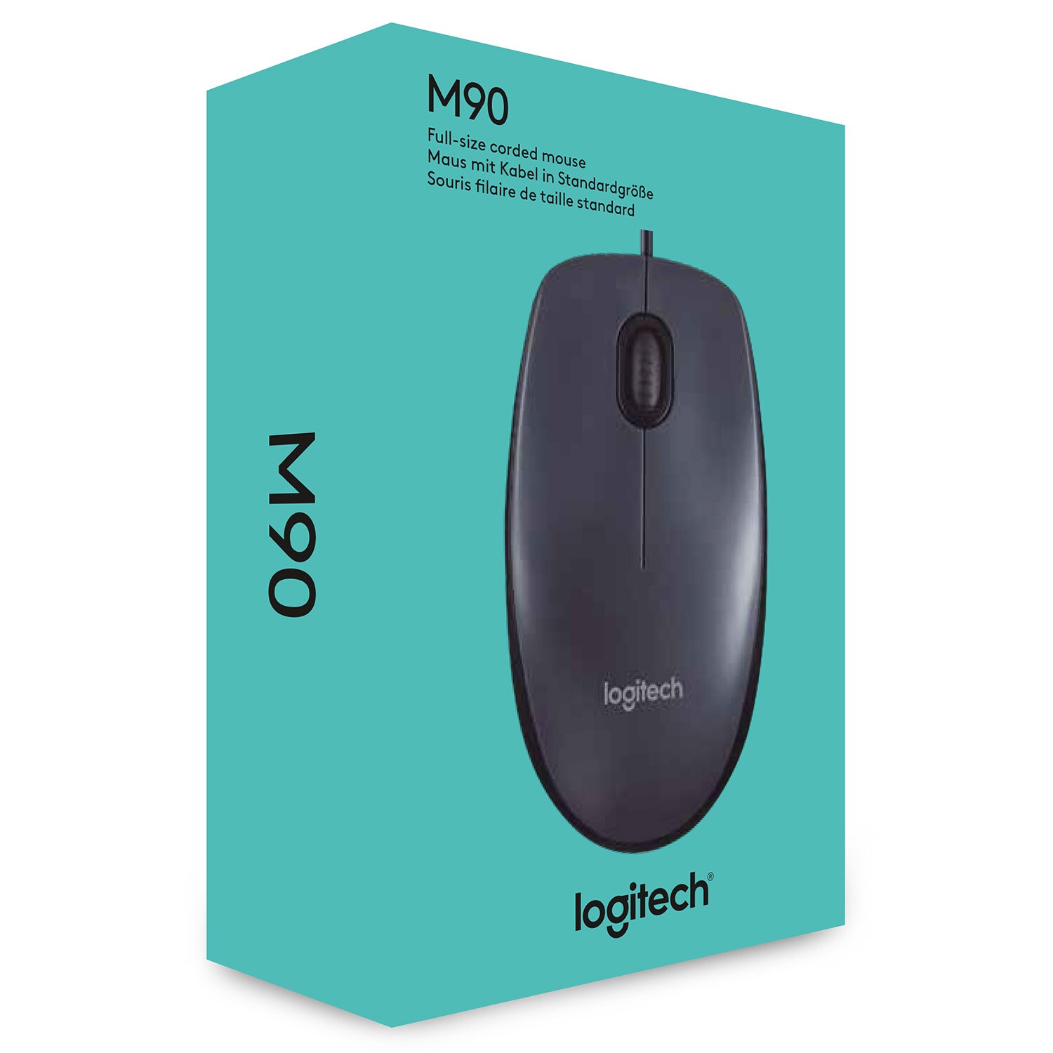 Logitech M90 Kabelgebundene Maus Schwarz