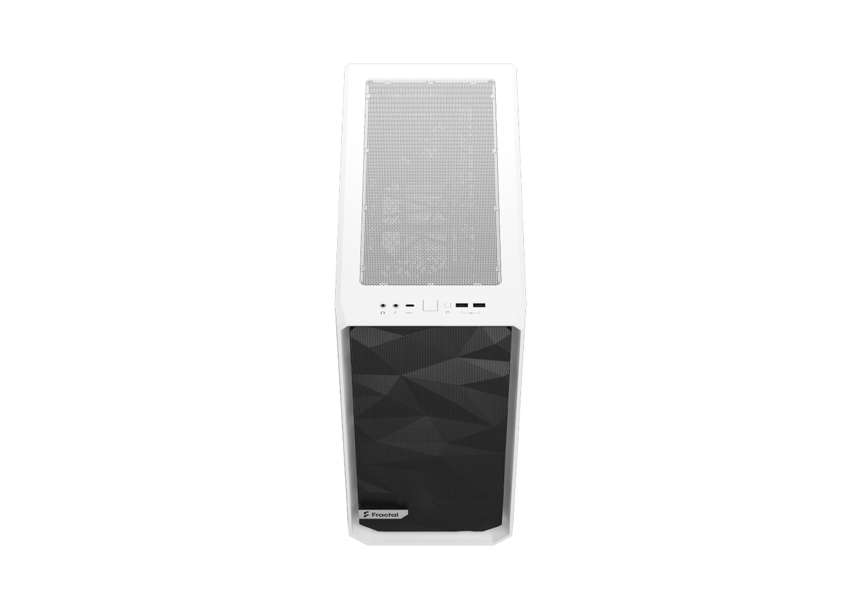 Fractal Design Meshify 2 Compact White TG Clear Tint Midi Tower Gaming Gehäuse