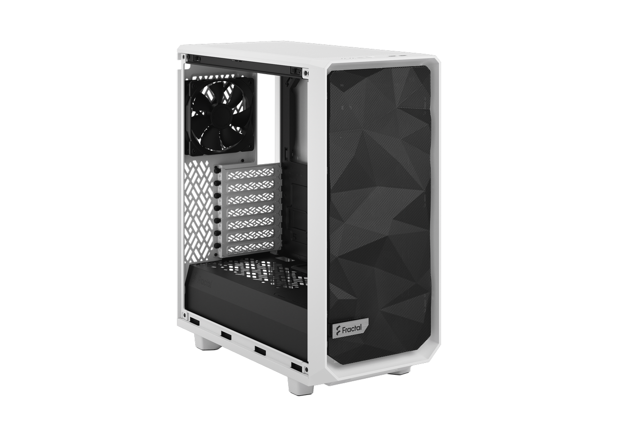 Fractal Design Meshify 2 Compact White TG Clear Tint Midi Tower Gaming Gehäuse