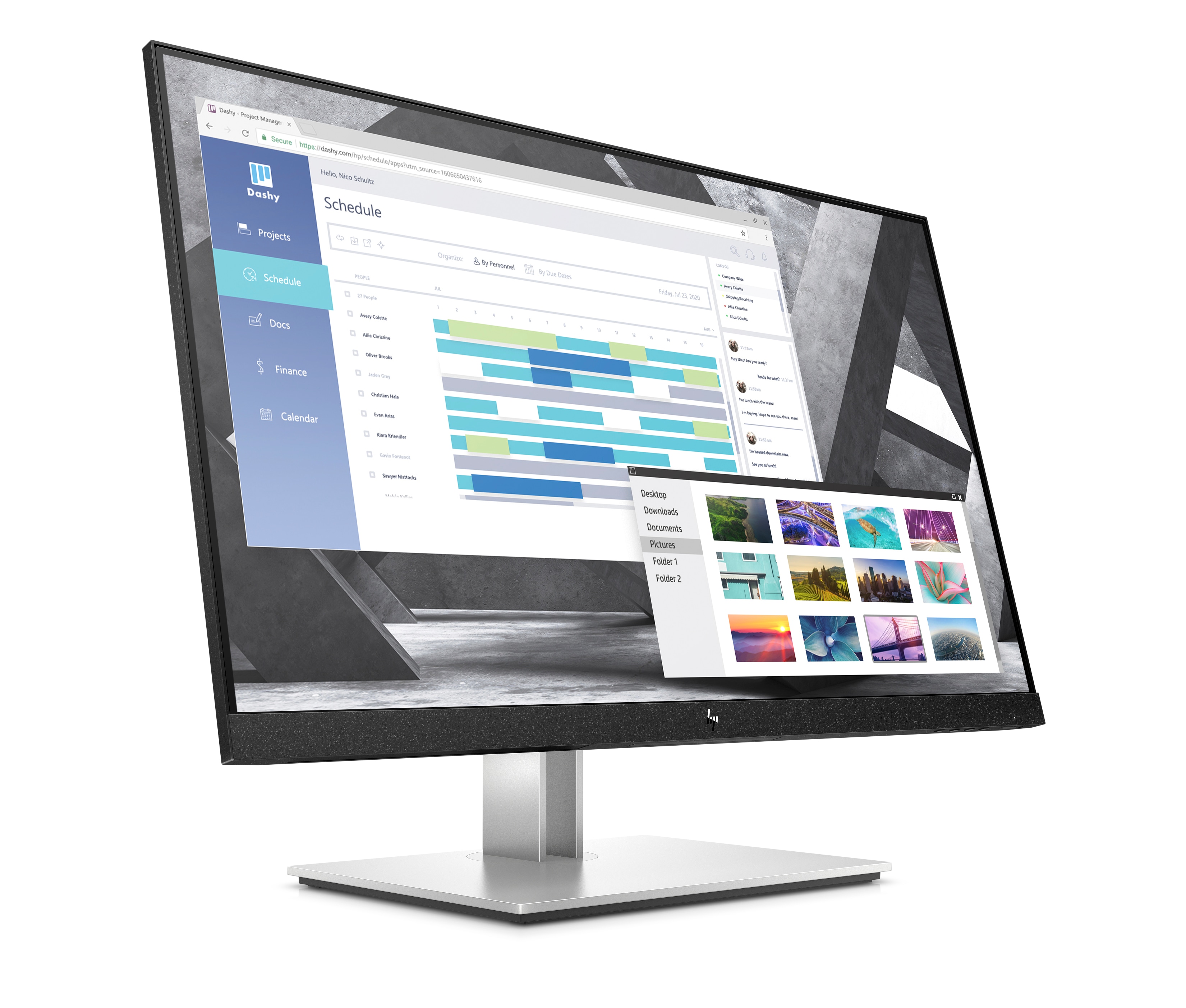 HP E27q G4 68,6cm (27") WQHD IPS Office-Monitor 16:9 VGA/HDMI/DP Pivot HV