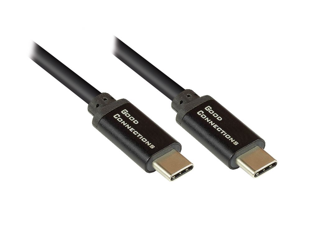 Good Connections USB2.0 Kabel 0,5m USB-C St./St. SmartFLEX PD schwarz