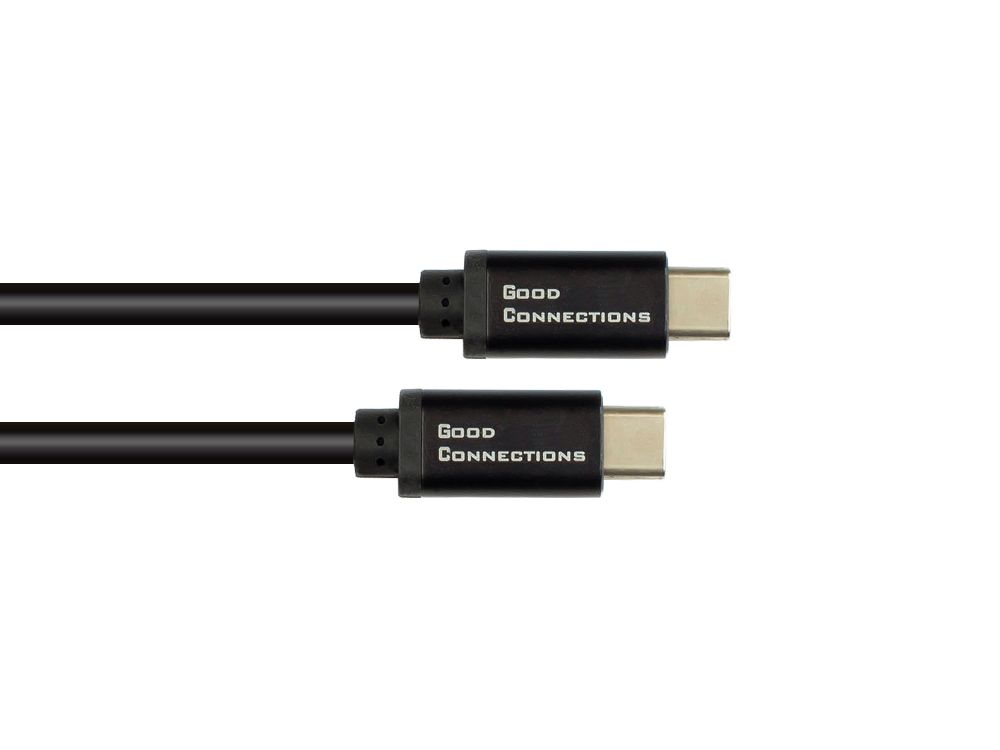 Good Connections USB2.0 Kabel 0,5m USB-C St./St. SmartFLEX PD schwarz