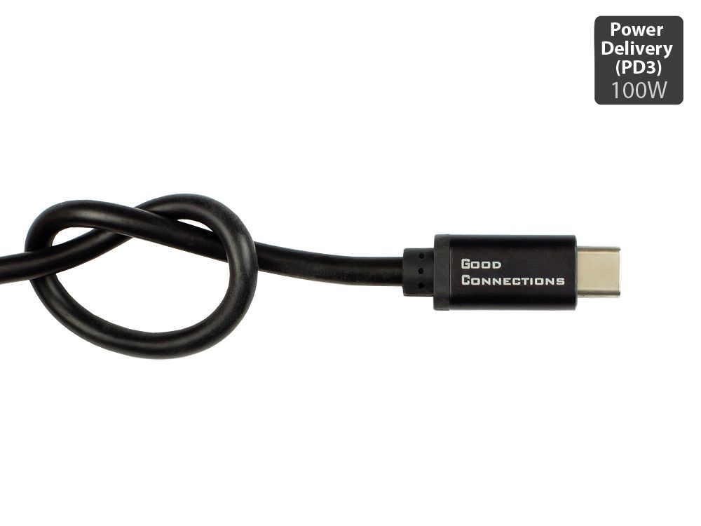 Good Connections USB2.0 Kabel 0,5m USB-C St./St. SmartFLEX PD schwarz