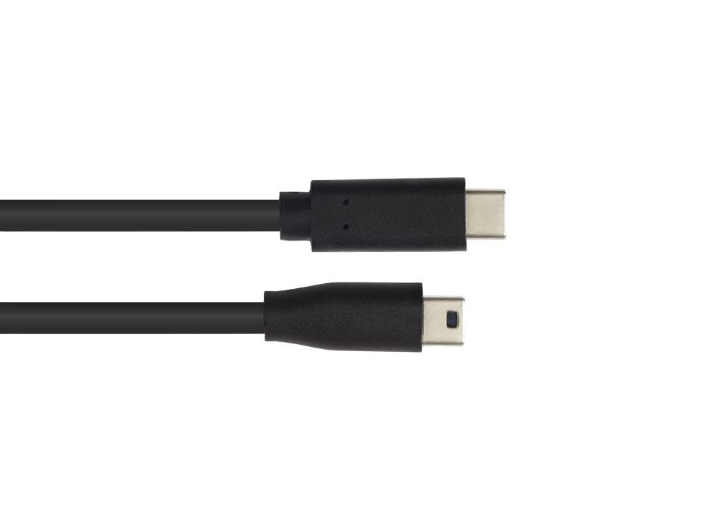 Good Connections Anschlusskabel 0,15m USB 2.0 USB-C zu USB 2.0 Mini-B schwarz