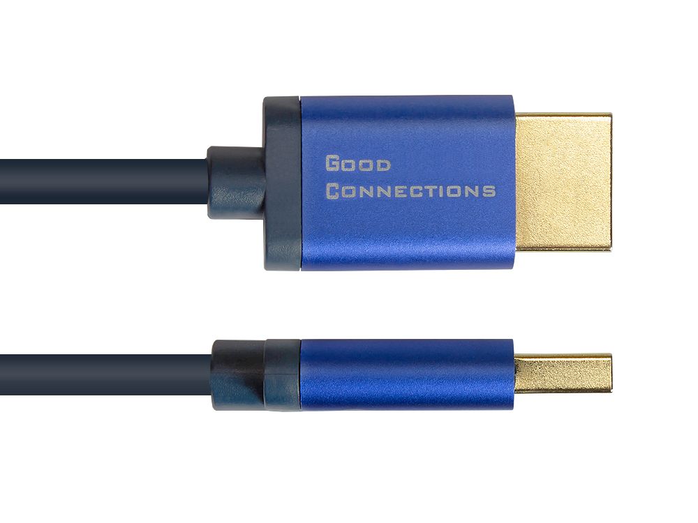 Good Connections HDMI 2.1 Kabel 8K @ 60Hz SmartFLEX Kupfer dunkelblau 0,5m