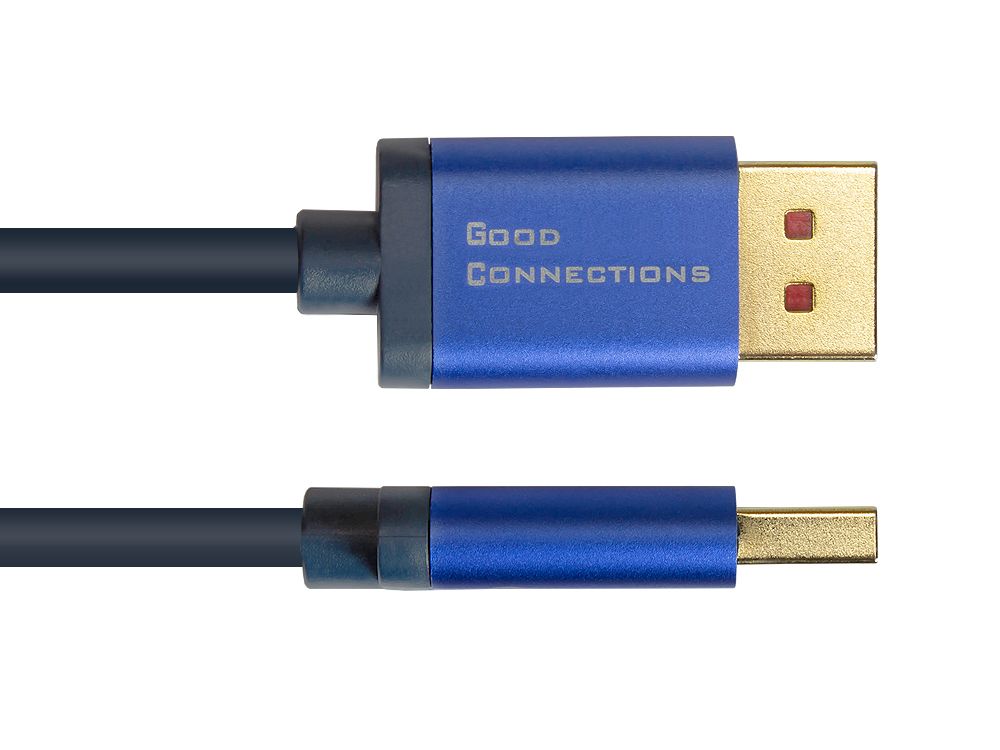 Good Connections DisplayPort 1.4 Anschlusskabel 0,5m 8K @ 60Hz SmartFLEX blau