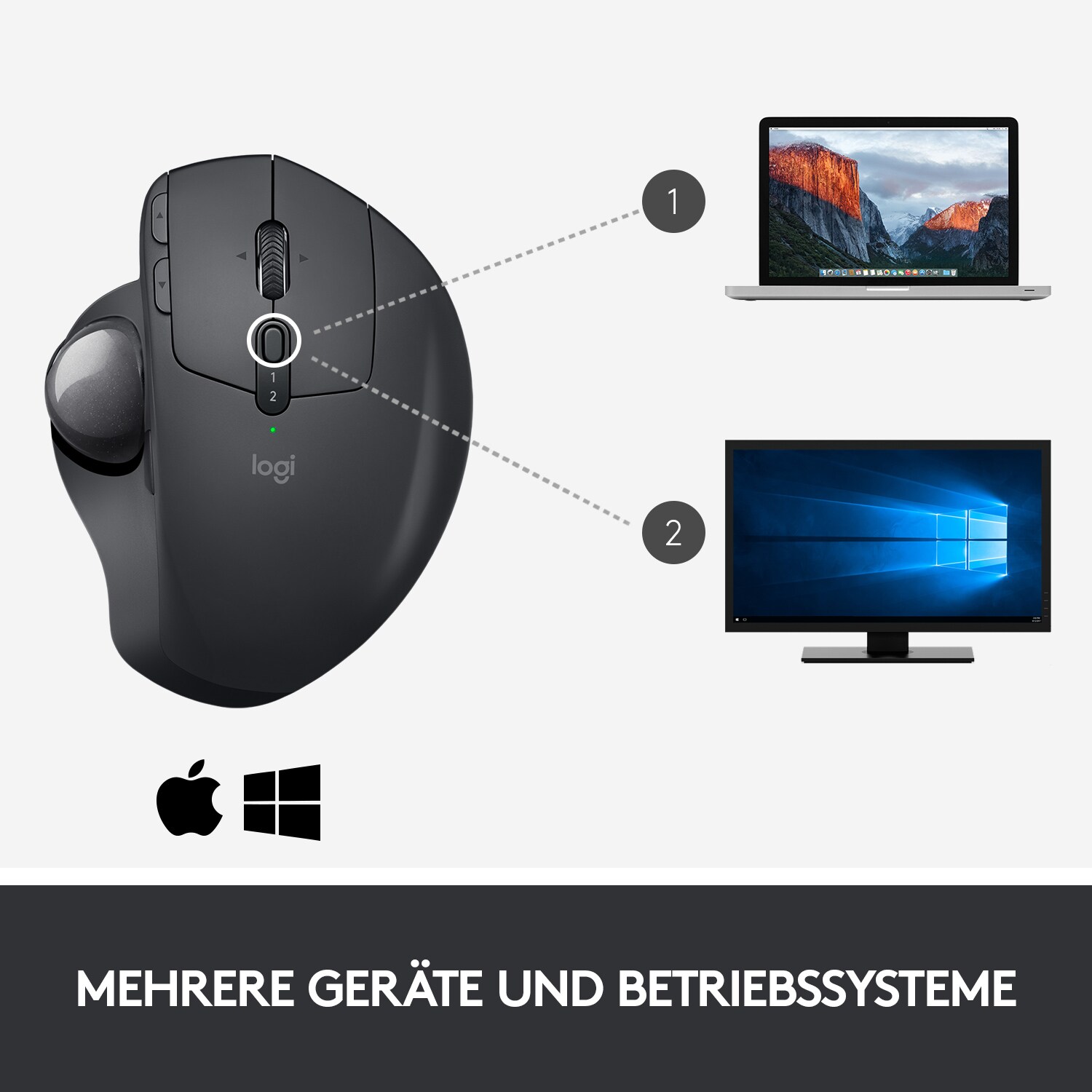 Logitech MX Ergo Kabellose Maus