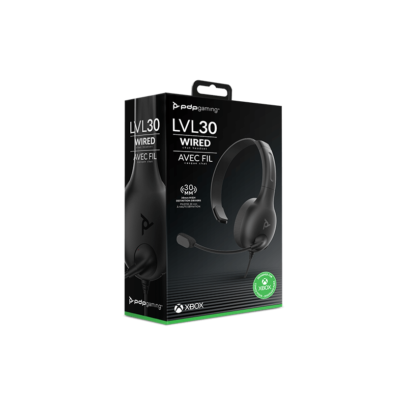 PDP LVL30 Wired Chat Headset For Xbox Series X