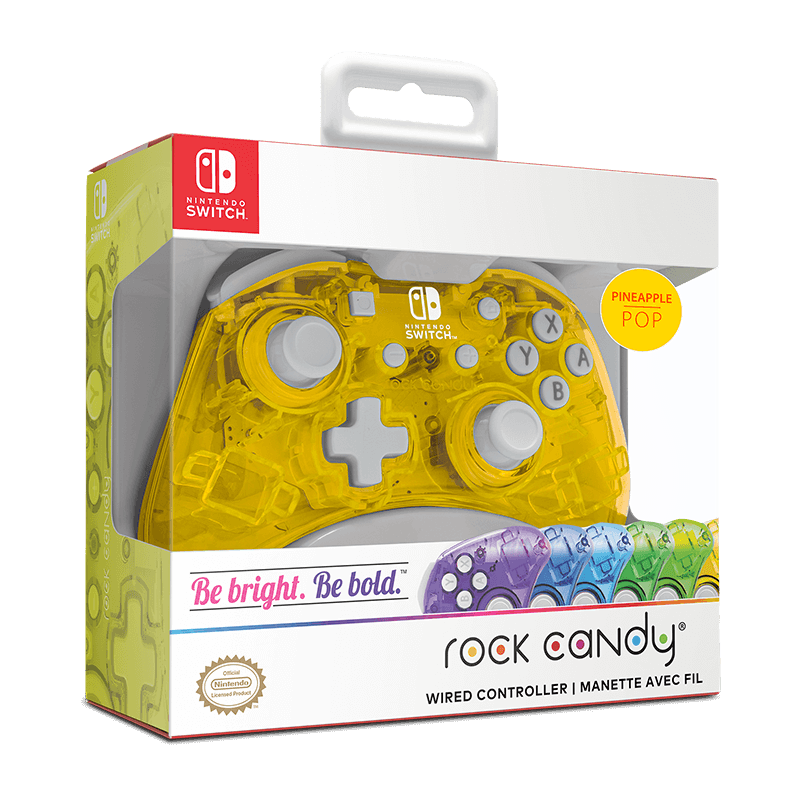 PDP Wired Controller Rock Candy Pineapple Pop