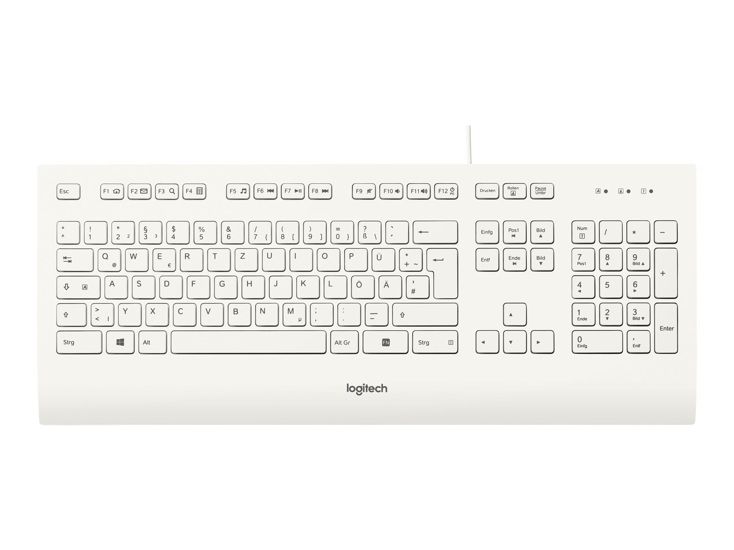 Logitech K280e Kabelgebundene Tastatur Weiß