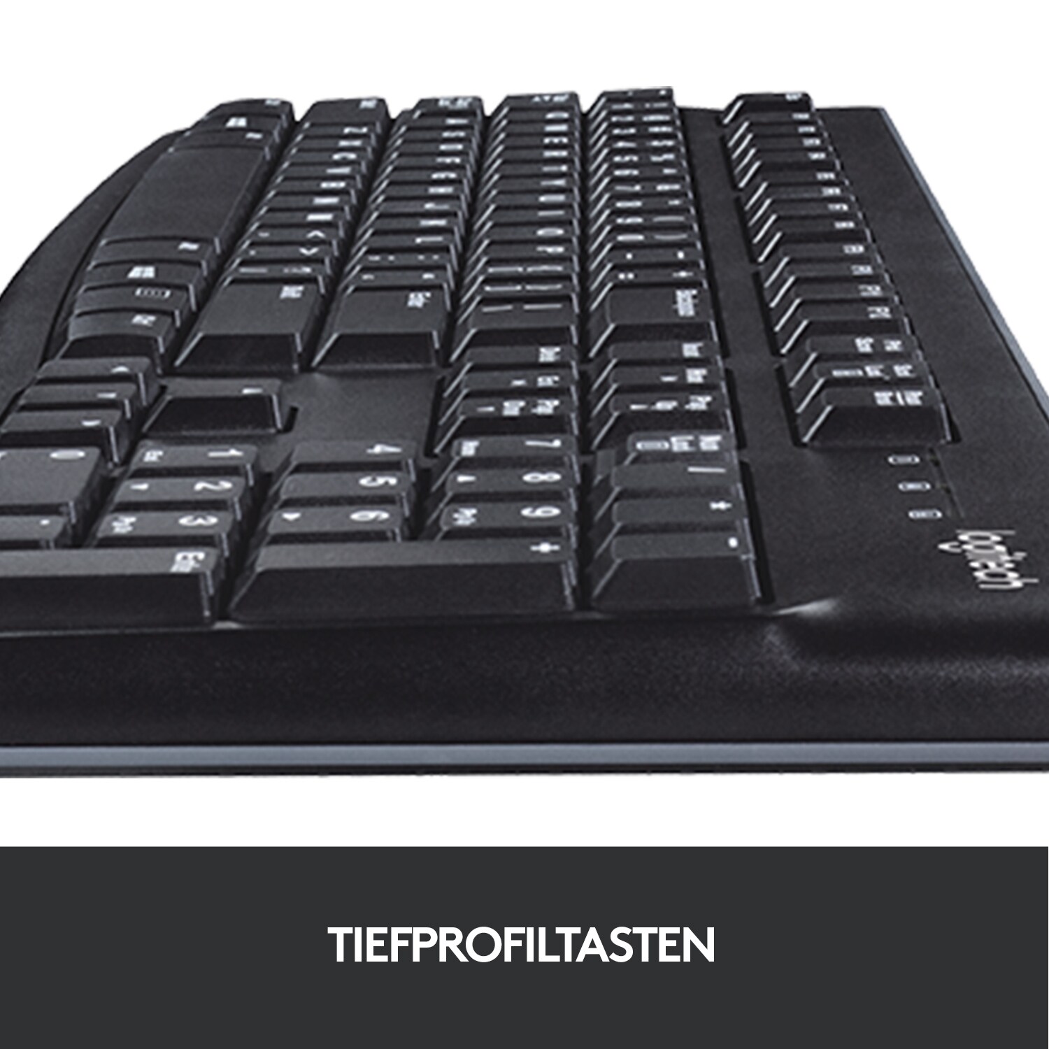 Logitech K120 Kabelgebundene Tastatur Schwarz Bulk