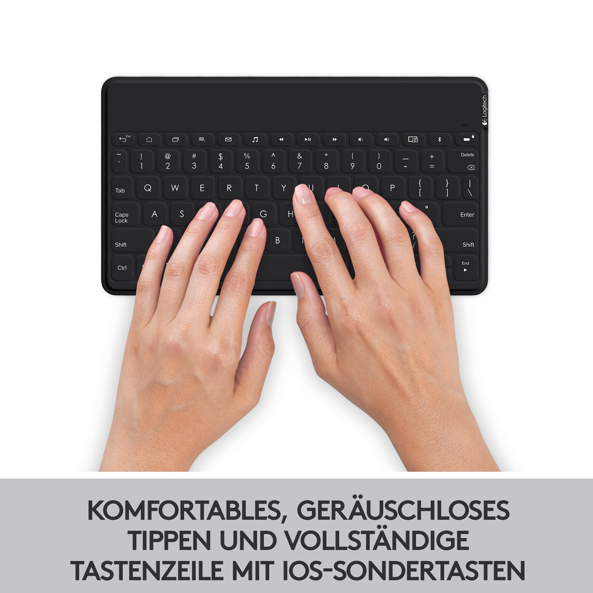 Logitech Keys-To-Go Kabellose Tastatur Schwarz