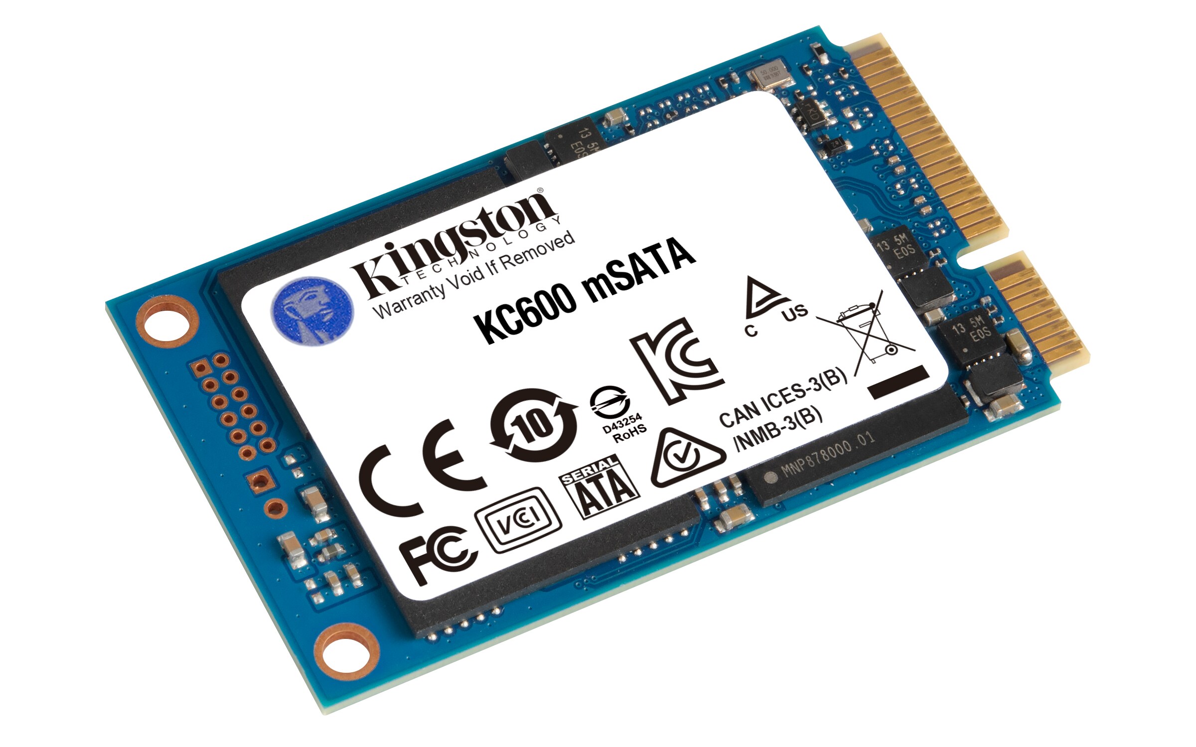 Kingston KC600 mSATA SSD 512 GB 3D TLC SATA600 4,85mm