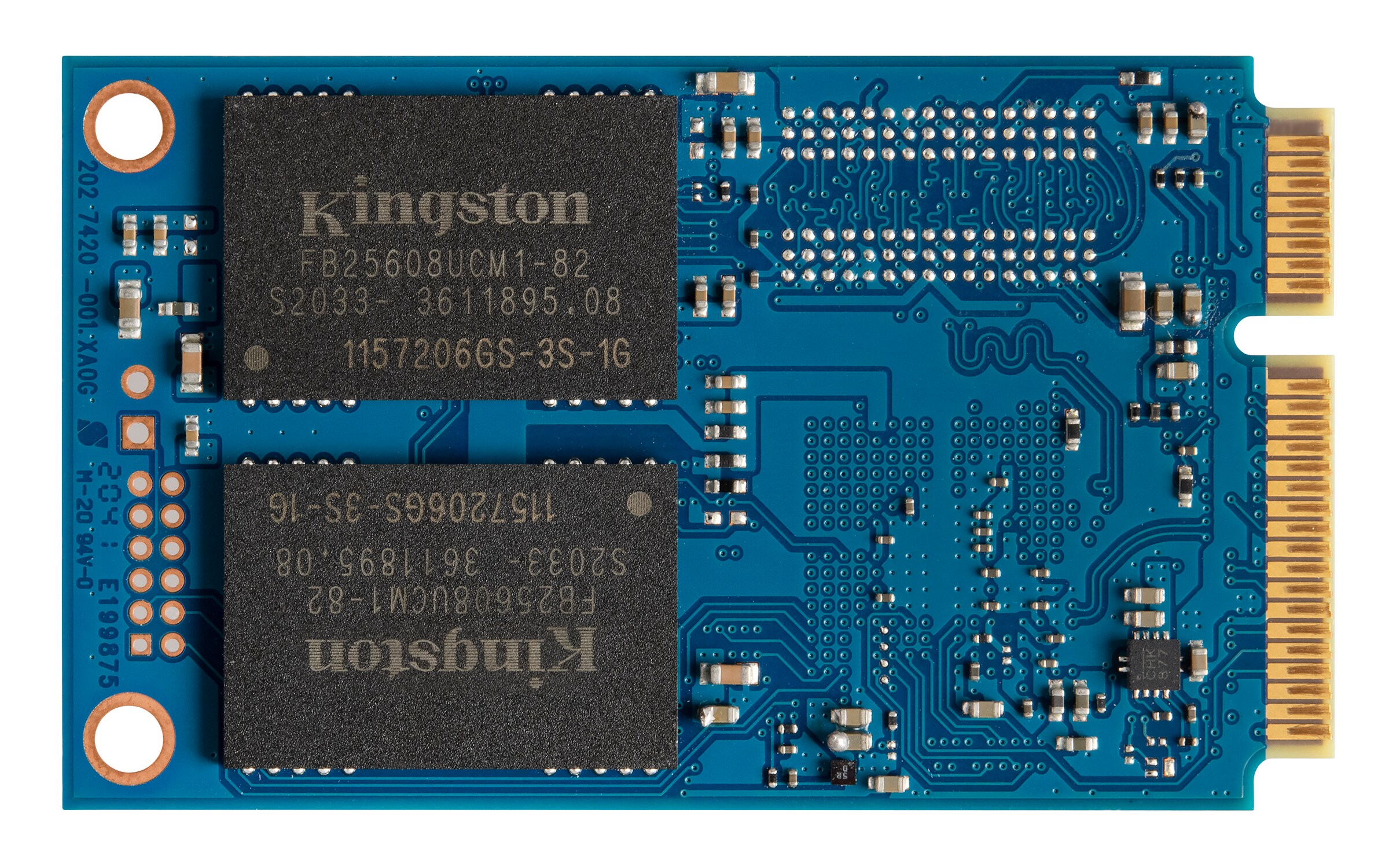 Kingston KC600 mSATA SSD 512 GB 3D TLC SATA600 4,85mm