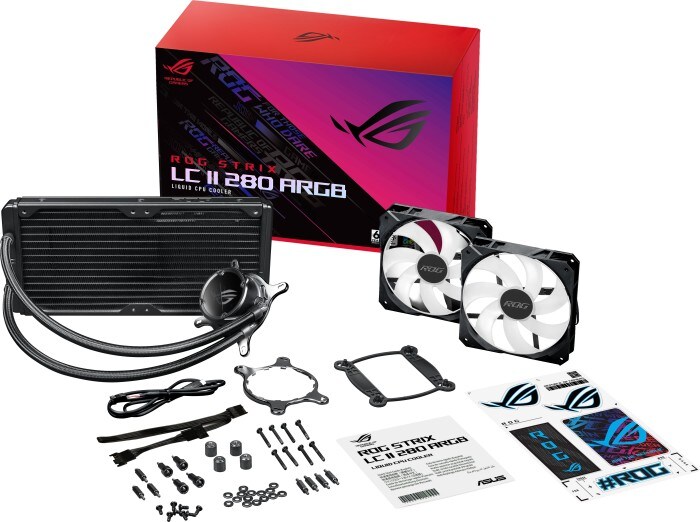 ASUS ROG Strix LC II 280 ARGB Komplettwasserkühlung für AMD und Intel CPUs