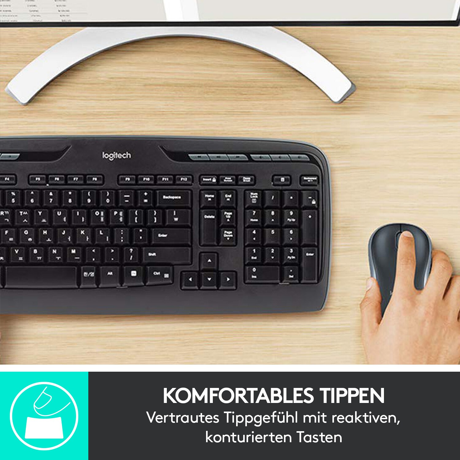 Logitech MK330 Kabellose Maus-Tastaturkombination