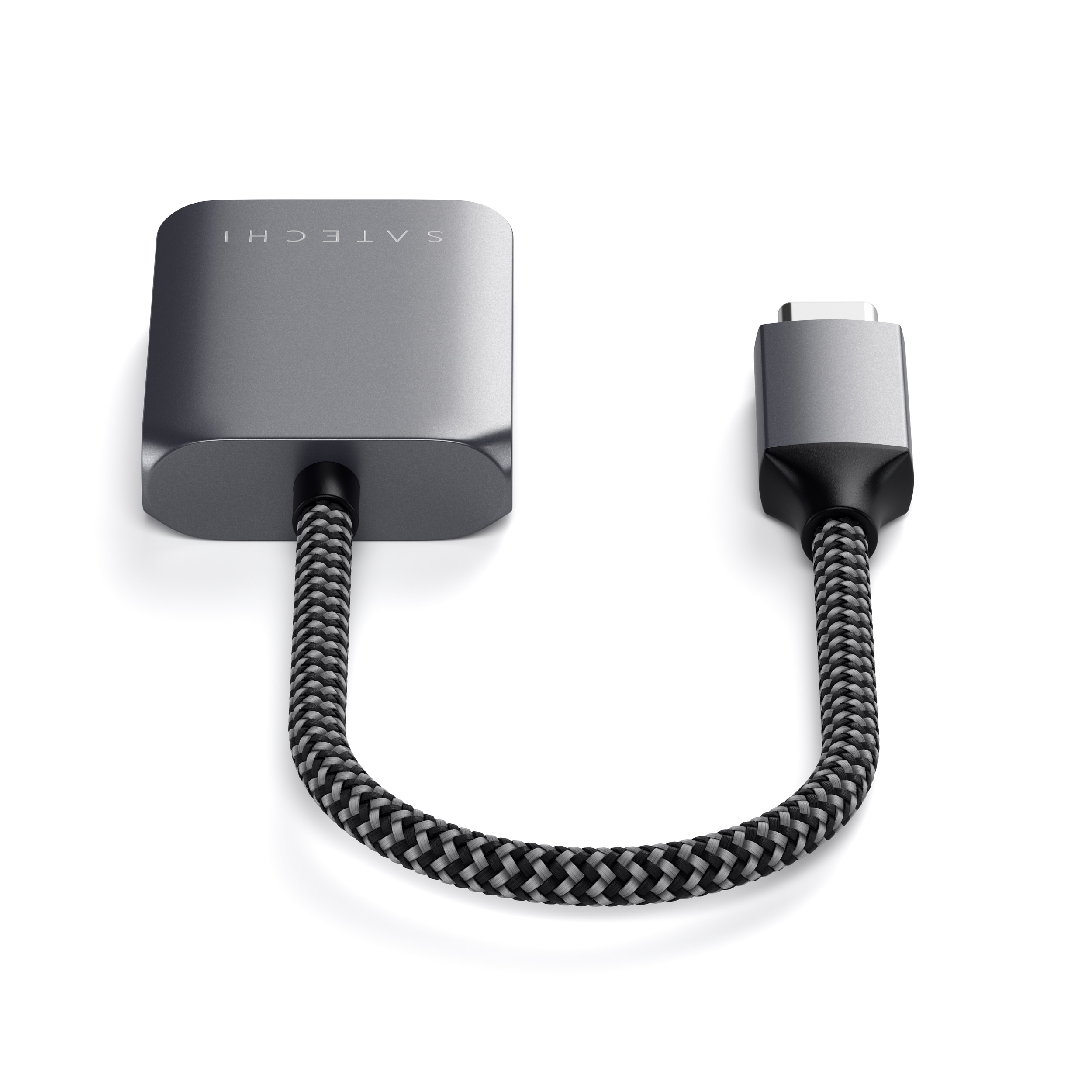 Satechi USB-C auf 3.5mm Audio &amp; PD Adapter Space Gray