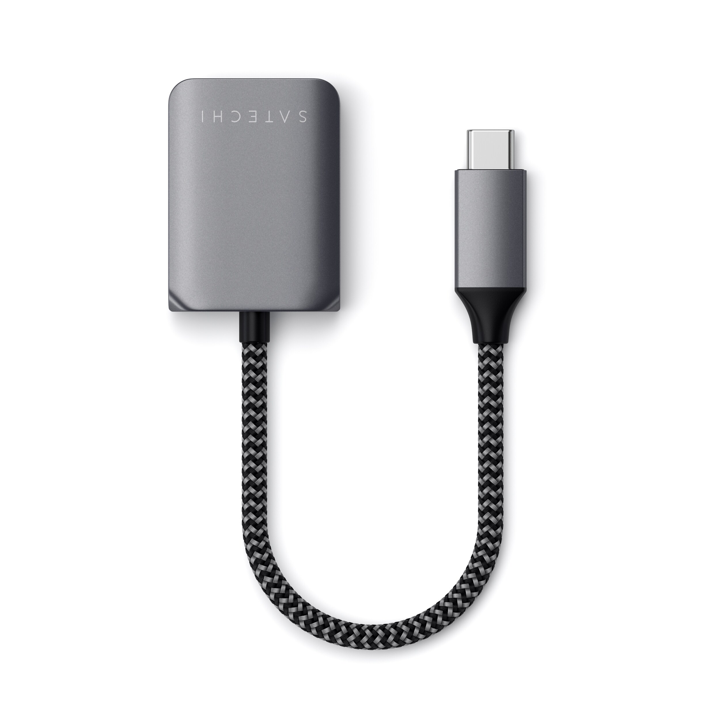 Satechi USB-C auf 3.5mm Audio &amp; PD Adapter Space Gray