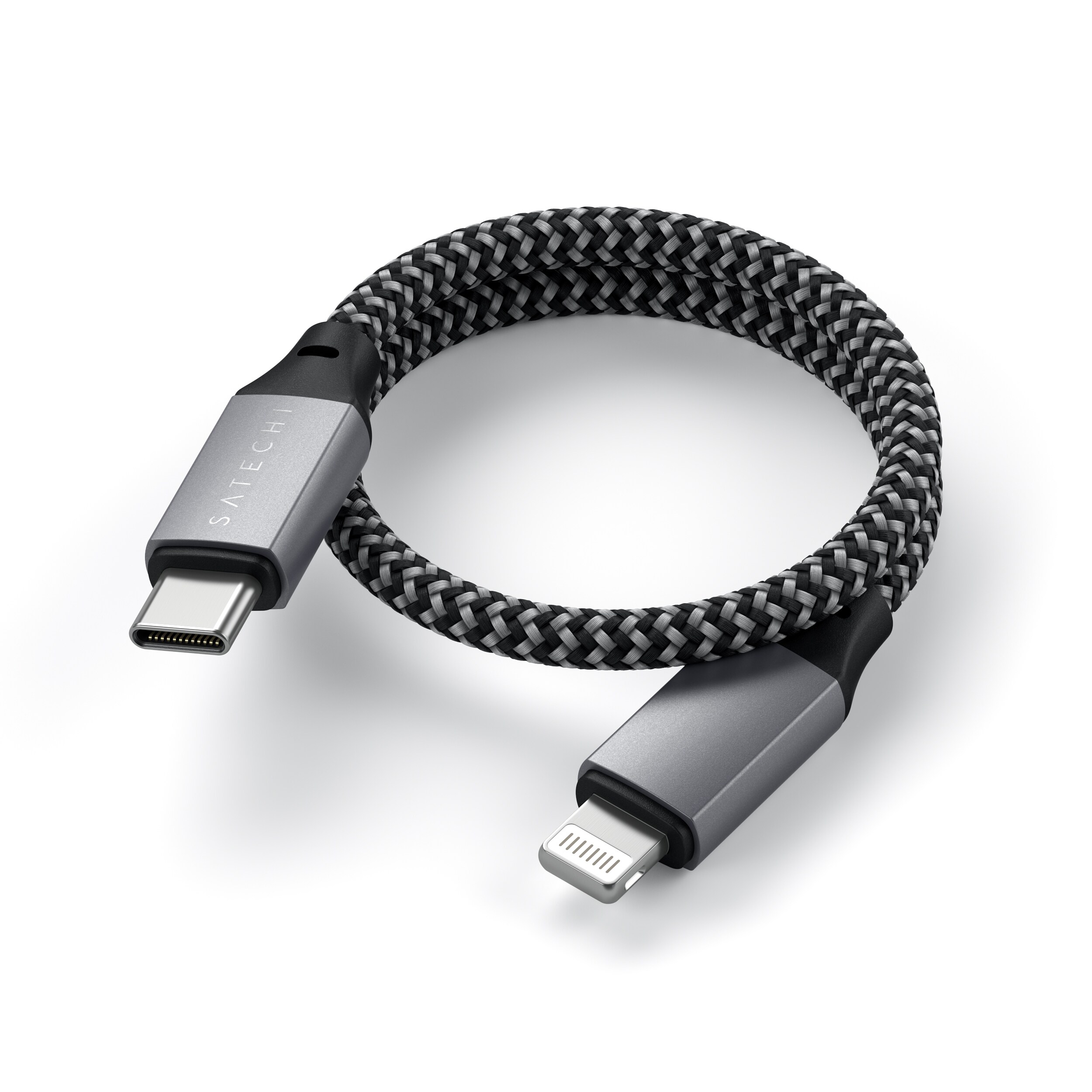 Satechi Type-C auf Lightning Kabel 25 cm space grey