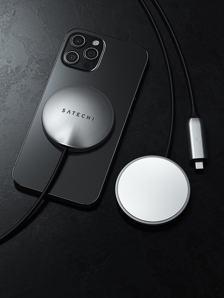 Satechi Magnetic Wireless Charging Kabel space grey