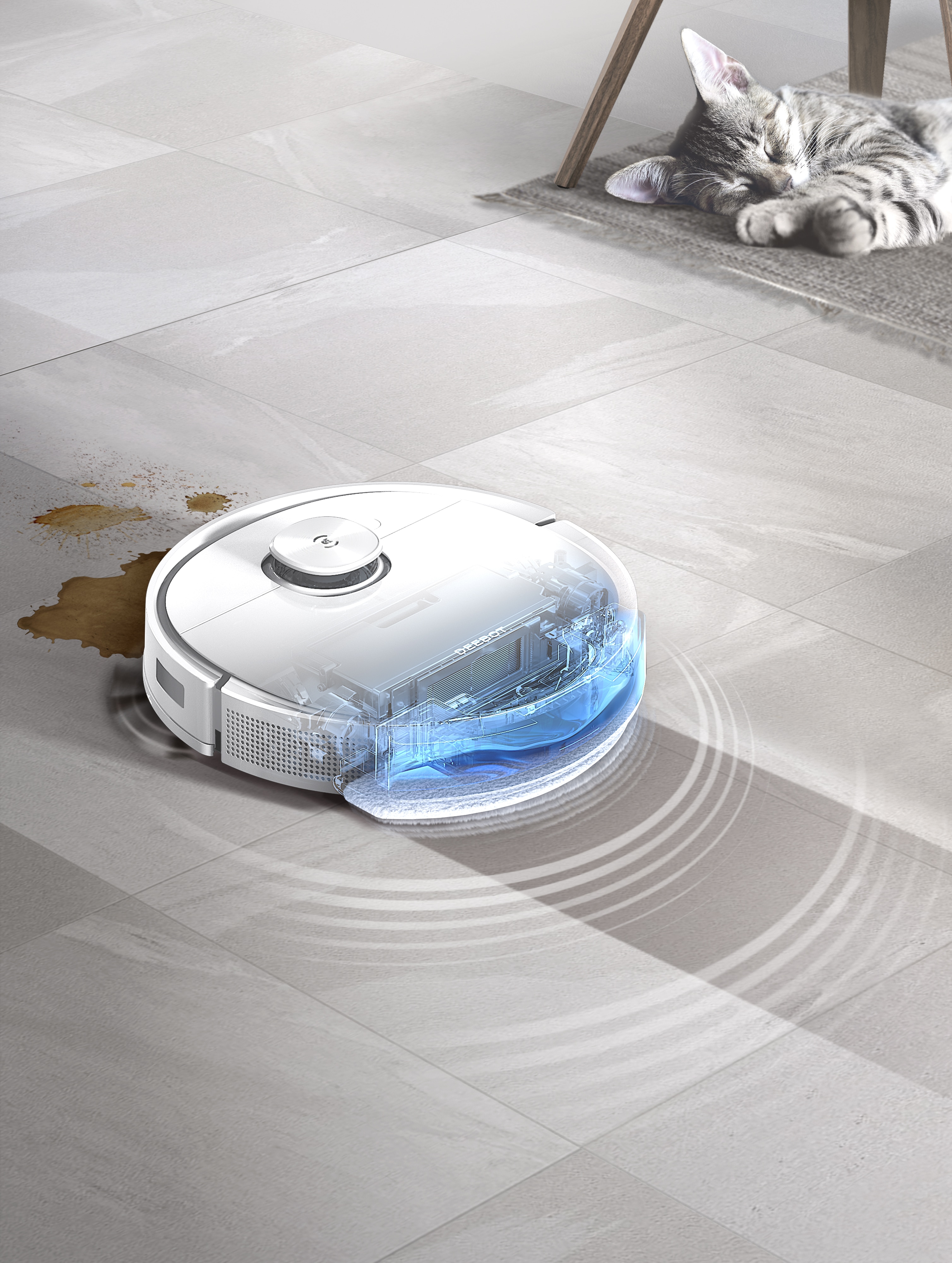 ECOVACS DEEBOT T9 Saugroboter Laser, Kamera für Hindernisserkennung Ozmo Pro