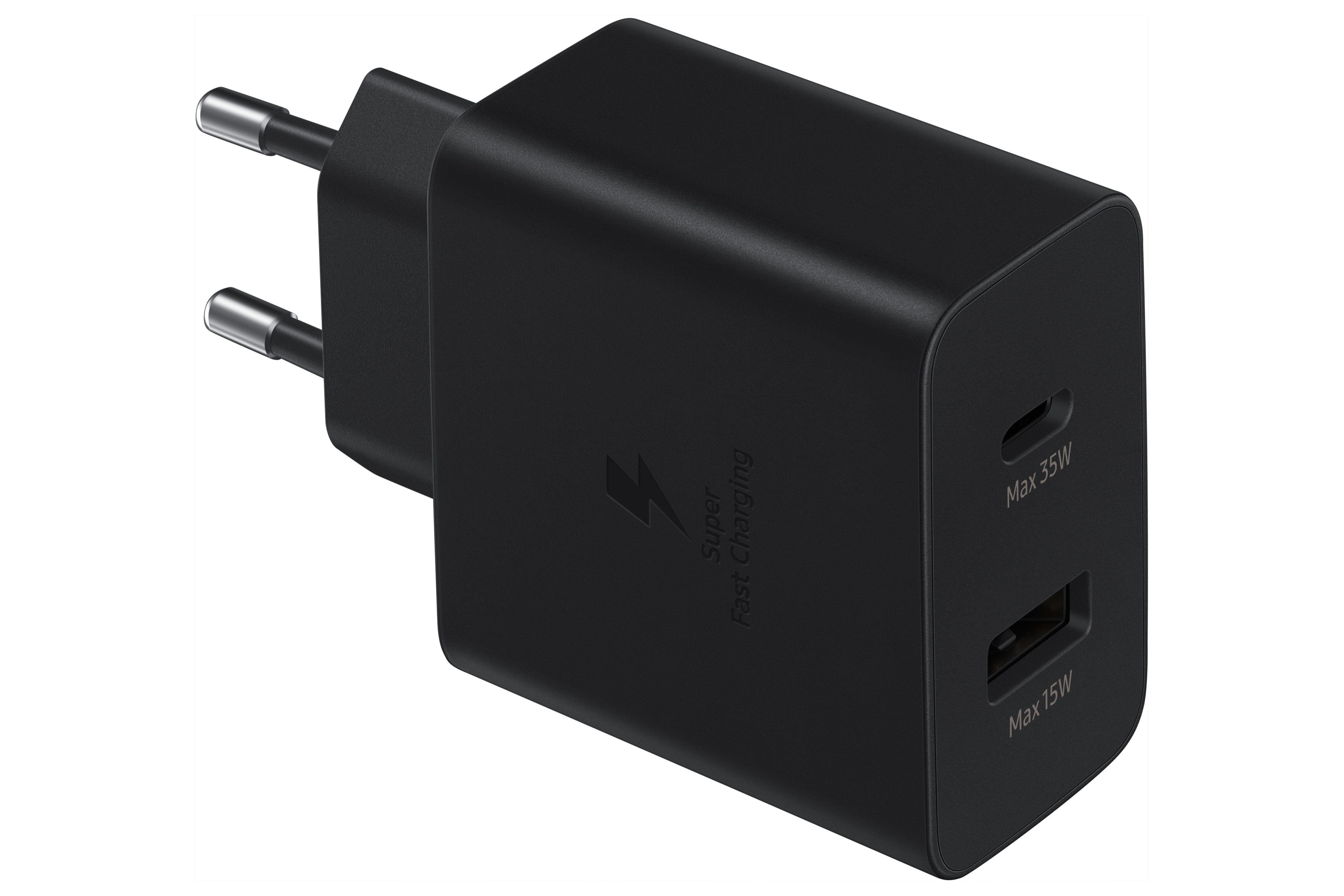 Samsung 30W Power Adapter Duo TA220N, Schwarz