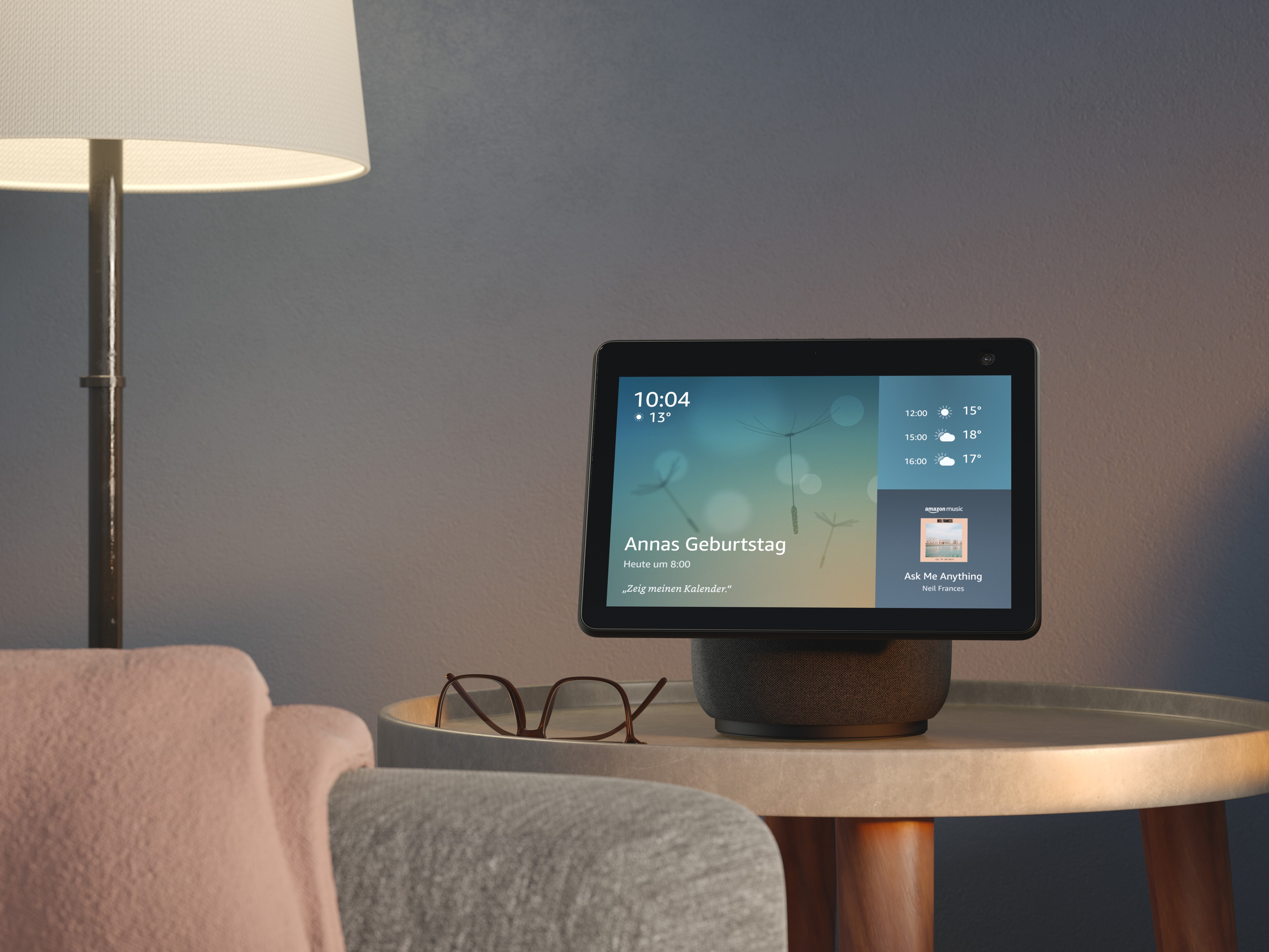 Amazon Echo Show 10 (3. Gen) Hochauflösendes Smart Display mit Bewegungsfunktion