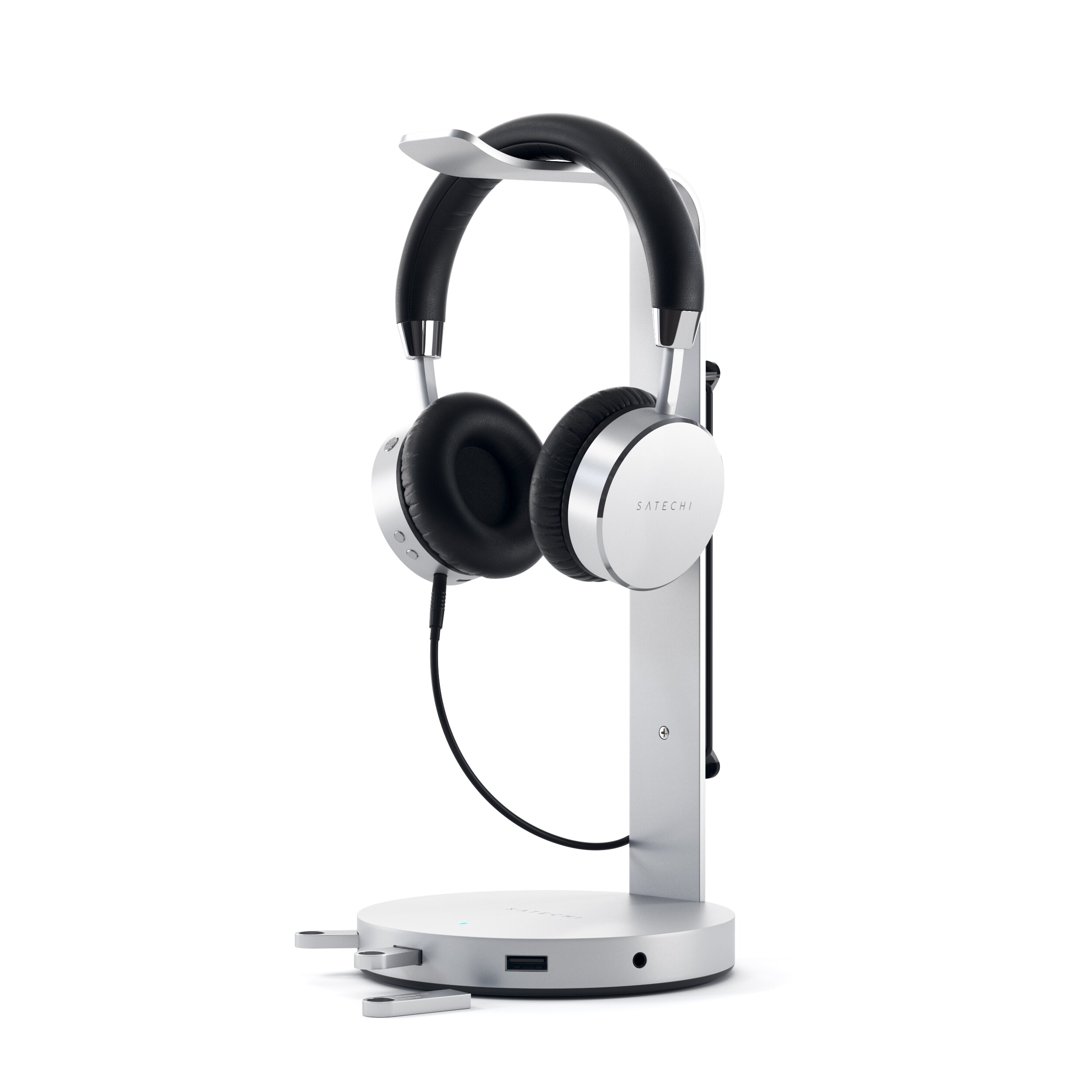 Satechi Aluminum Headphone Stand Hub Silver