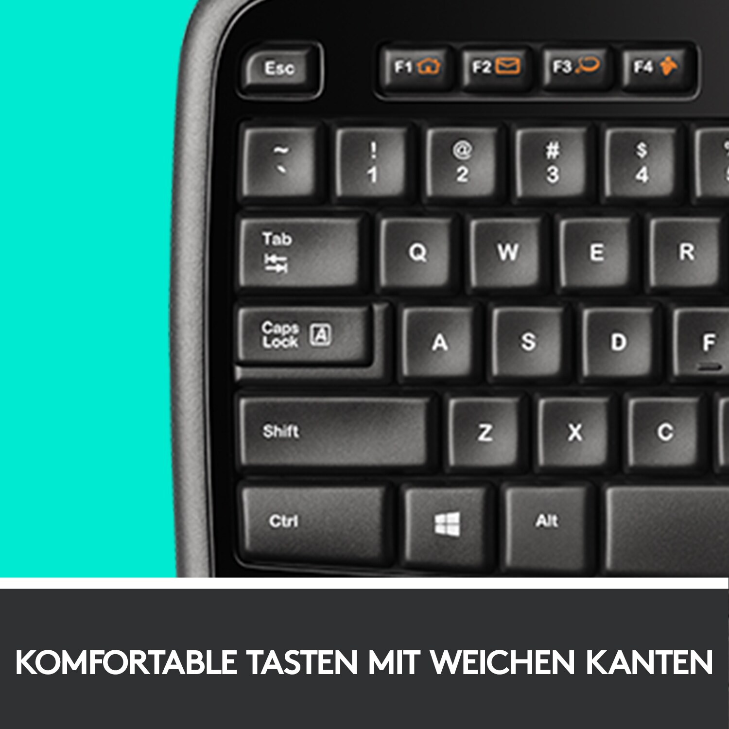 Logitech MK710 Kabellose Maus-Tastaturkombination Schwarz