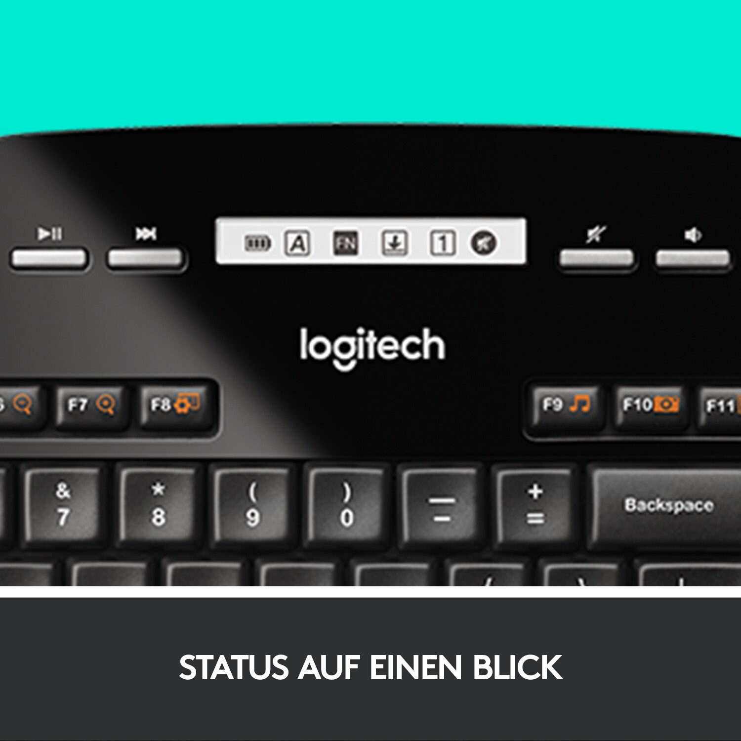 Logitech MK710 Kabellose Maus-Tastaturkombination Schwarz