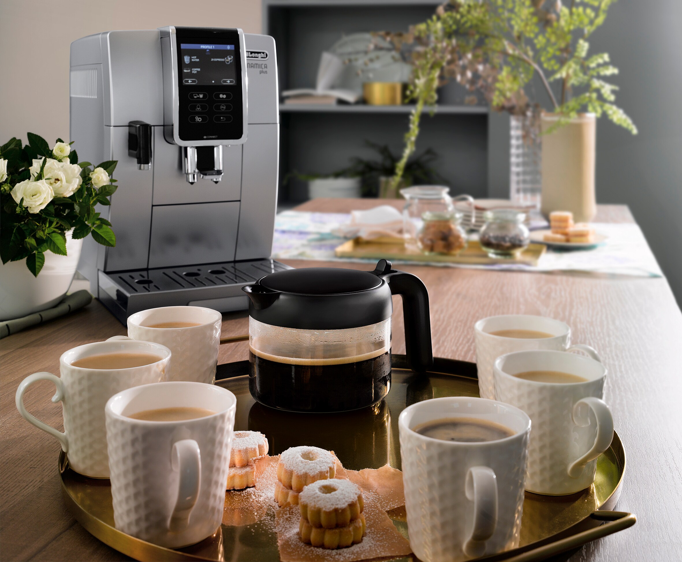 DeLonghi ECAM 370.95.T Dinamica Plus Kaffeevollautomat Titan