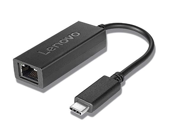 Lenovo USB-C/Ethernet Adapter St./Bu. schwarz