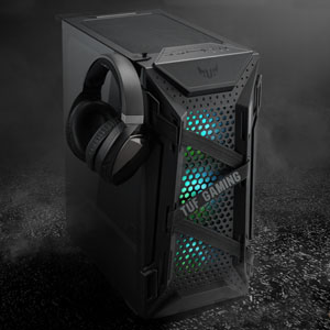 ASUS TUF Gaming GT301 ATX Midi-Tower Gaming Gehäuse, Glasseitenfenster