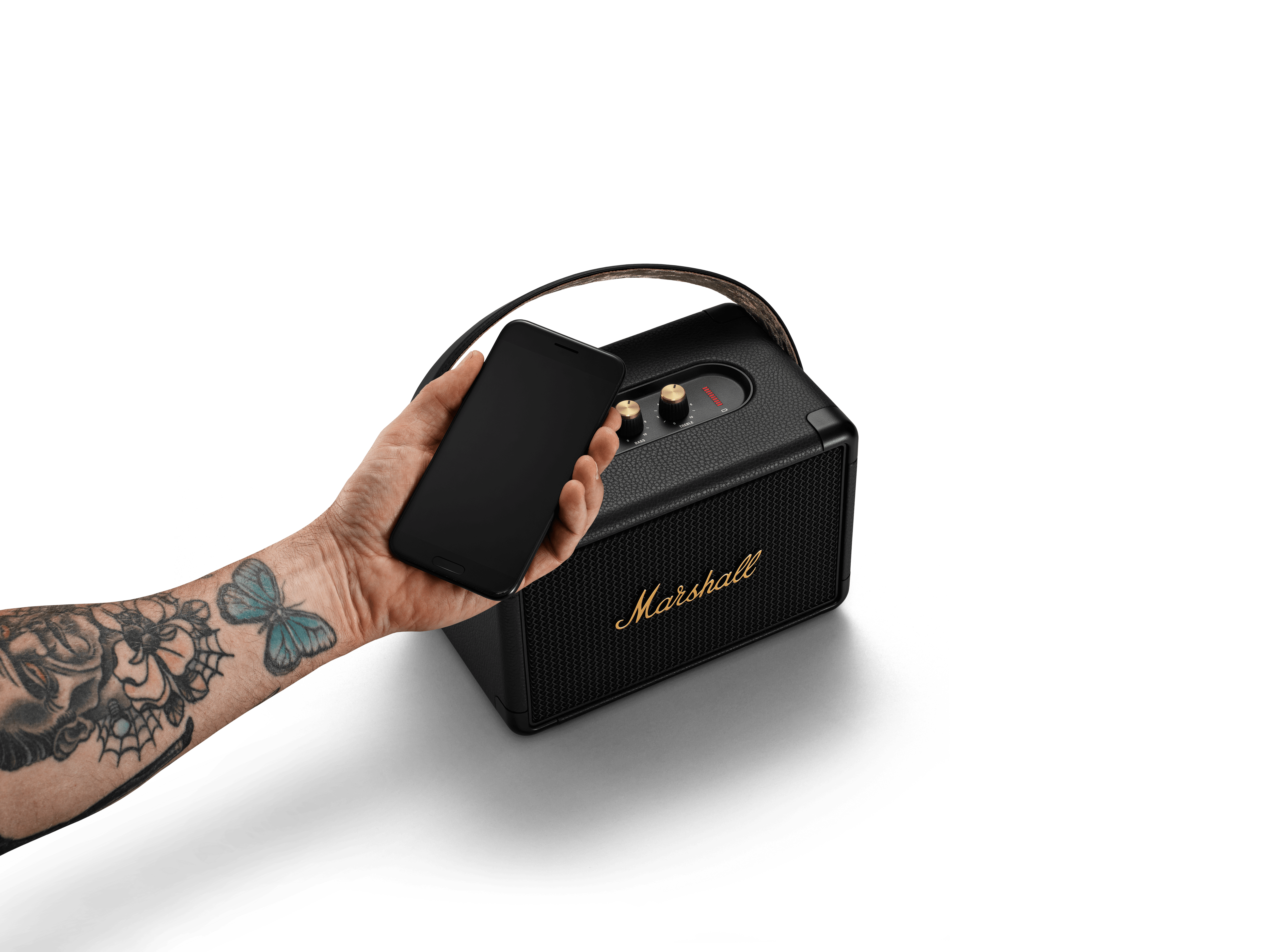 Marshall Kilburn II Tragbarer Bluetooth Lautsprecher Black &amp; Brass schwarz